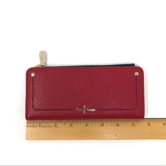 COLE HAAN brick red wallet, NWOT - Picture 8 of 9